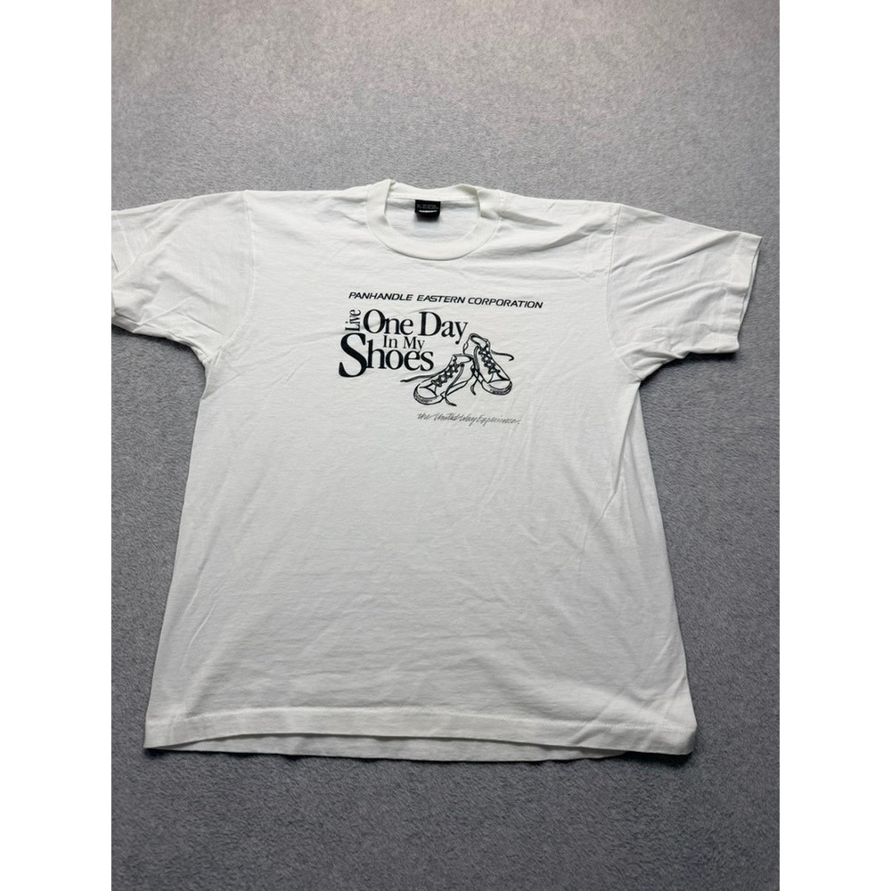 Vintage Screen Stars Best Panhandle Eastern Corp T-Shirt XL White Live One Day